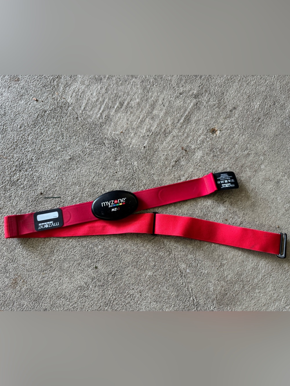 MyZone MZ-3 Heart Rate Monitor Chest Strap in Bright Pink